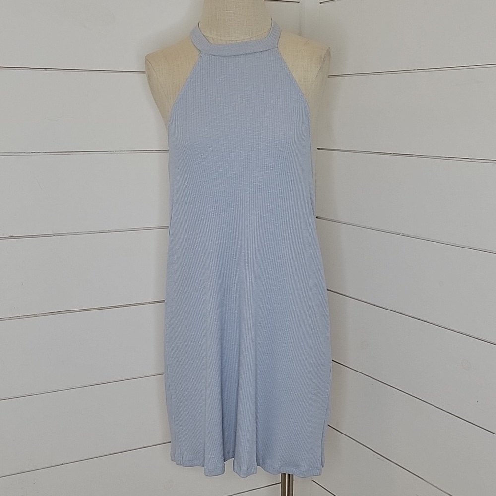 Y2K style NWT Others Follow medium blue ribbed cotton dress